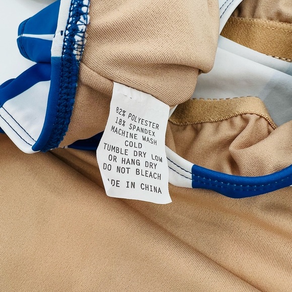 Kortni Jeane 2 piece striped Swimsuit Racerback top and bottoms. - Picture 7 of 7